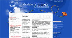 Desktop Screenshot of madeleine-delbrel.net