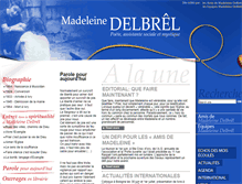 Tablet Screenshot of madeleine-delbrel.net